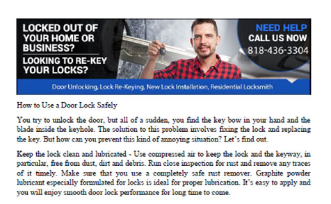 How to Use a Door Lock Safely in Studio City - Click to download